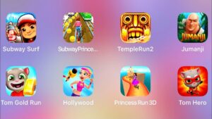 Tom Gold Run, Jungle Run 2, Subway Surfers, Kick n Run, Hoverboard Rush, Miraculous Ladybug - IPAD