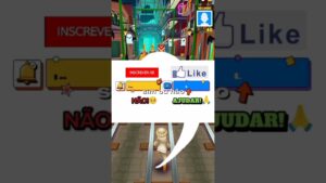 eu QUASE fiz a burla MAIS DIFÍCIL do SUBWAY SURFERS!! #subwaysurfers #humor #infantil #burlas#shorts