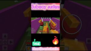 subway surfers in Minecraft|#shorts|#minecraft|#subwaysurfers