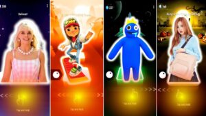 BARBIE GIRL vs SUBWAY SURFERS vs BLUE MONSTER RAINBOW FRIENDS vs BLACKPINCK SOLO