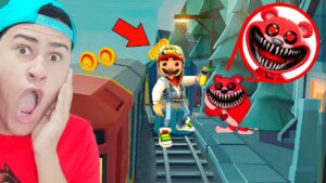 Encontrei a BOBBY BEARHUG no SUBWAY SURFERS as 3 HORAS DA MANHÃ!! - Poppy Playtime 3