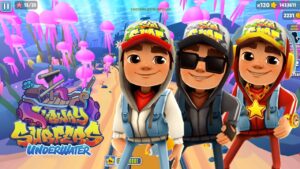 SUBWAY SURFERS GAMEPLAY PC HD 2024 - UNDERWATER - JAKE+DARK+STAR OUTFIT