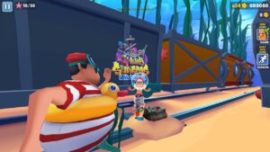 SUBWAY SURFERS GAMEPLAY PC HD 2024 - UNDERWATER - TRICKY BEACH BOARD