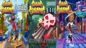 SUBWAY SURFERS MARRAKESH 2024 VS SPOOKY SPRINT "HAUNTED HOOD" VS XMAS CHALLENGE "SUBWAY CITY XMAS"