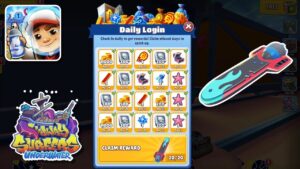 Subway Surfers Underwater 2024 Daily login - Login 20 Times to get Bada-Bomb Shenzhen Board
