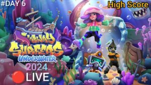 Subway Surfers Underwater 2024 🔴Live|#day6|#subwaysurfersunderwater #underwater #livestream