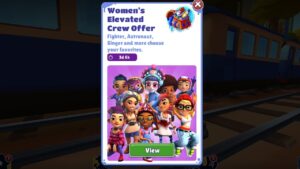 Subway Surfers Upcoming Women's Elevated Crew Bundle in Subway Surfers Marrekesh 2024 by Time Travel