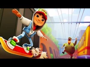 Subway Surfers music race funny iOS Android mobile gameplay by Tom