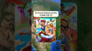 Subway Surfers on Google Earth! 🤯😰 #shorts #googleearth