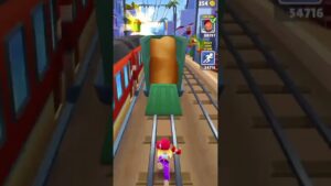Subway surfers official game playing #subwaysurfers #shorts