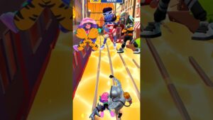 subway surf funny Race between 3 new character 🤣 #subwaysurfers #subwaysurfersshorts #subway