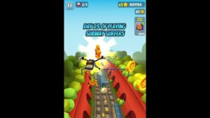 Day 23 of playing subway surfers #shorts #subwaysurfers #subwaysurfershorts