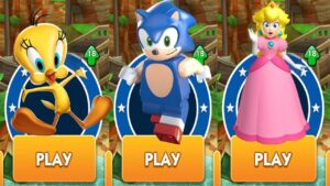 Lego Sonic vs Looney Tunes Dash vs Princess Peach Subway Surfers - Sonic Dash