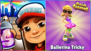SUBWAY SURFERS EPIC RUN: BALLERINA TRICKY TAKES NYC