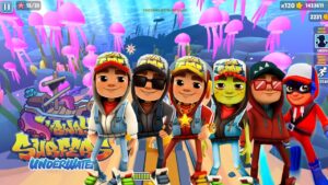 SUBWAY SURFERS GAMEPLAY PC HD 2024 - UNDERWATER - JAKE DARK OUTFIT+FESTIVE+SUPER JAKE