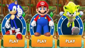 Sonic Dash - Sonic vs Super Mario Subway Surfers All Stars vs Super Sonic Boom vs All Bosses