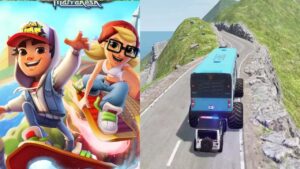 Subway Surfers Android Car Bus Monster Tire Game Play Fun