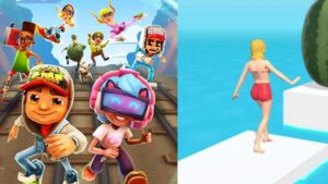 Subway Surfers Classic Gold Run Vs Squeezy Girl Jump Crash Fun