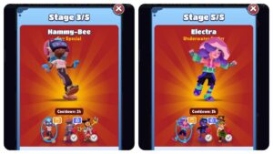 Subway Surfers No Floor Challenge Floor is Lava - Hammy-Bee vs Electra - Classic vs Underwater