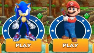 Super Mario from Subway Surfers All Stars vs Boscage Maze Sonic from Sonic Prime vs All Bosses