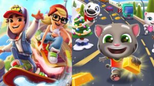 Tom Gold Run & Subway Surfers Time Tag Gold coin Run emulator android gme play
