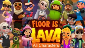 impossible Challenge: The Floor is Lava with All Subway Surfers Characters"